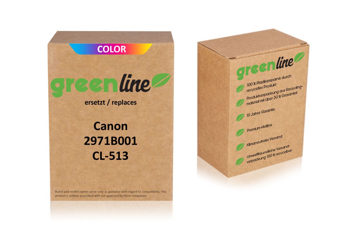greenline ersetzt Canon 2971B001 / CL-513 Druckkopfpatrone, color