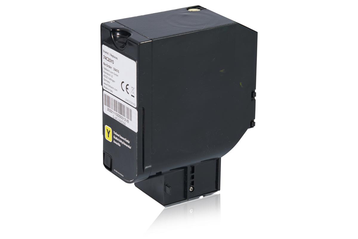 Kompatibel zu Lexmark 74C20Y0 Tonerkartusche, gelb