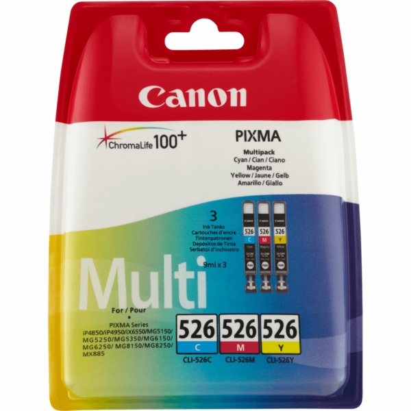 Original Canon 4541B018 / CLI526 Tintenpatrone Multipack