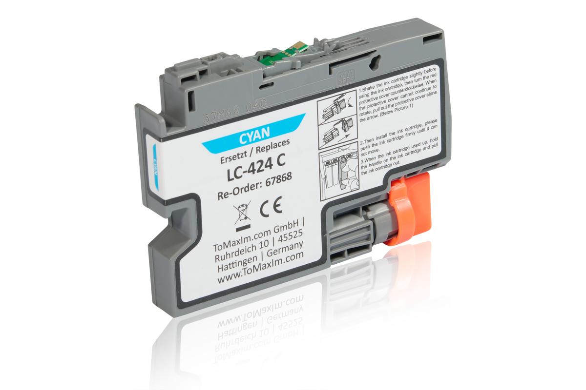 Kompatibel zu Brother LC-424C Tintenpatrone, cyan