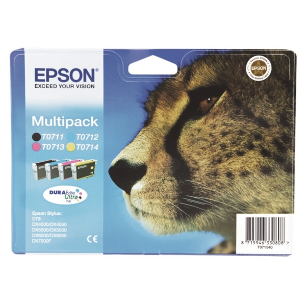 Original Epson C13T07154012 / T0715 Tintenpatrone Multipack