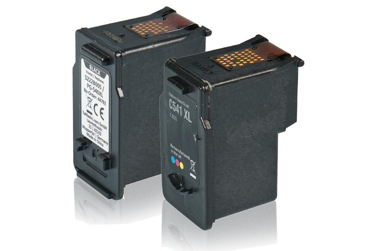 Multipack kompatibel zu Canon 5225B006 / PG-540+CL-541 enthält 2x Druckkopfpatrone