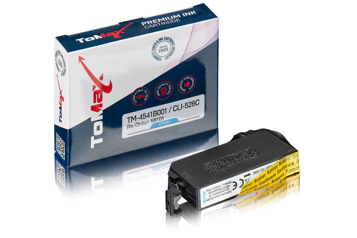 ToMax Premium ersetzt Canon 4541B001 / CLI-526C Tintenpatrone, cyan