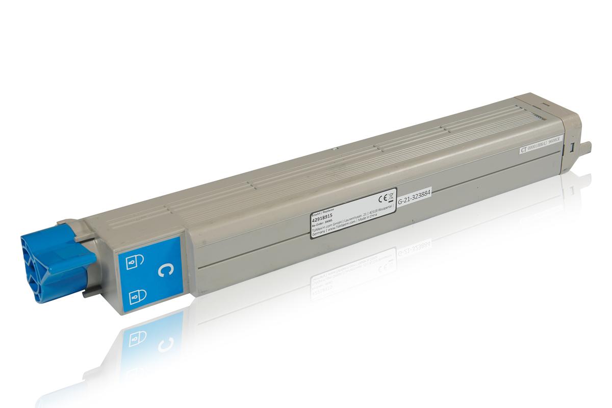 Kompatibel zu OKI 42918915 / C9650 Tonerkartusche, cyan