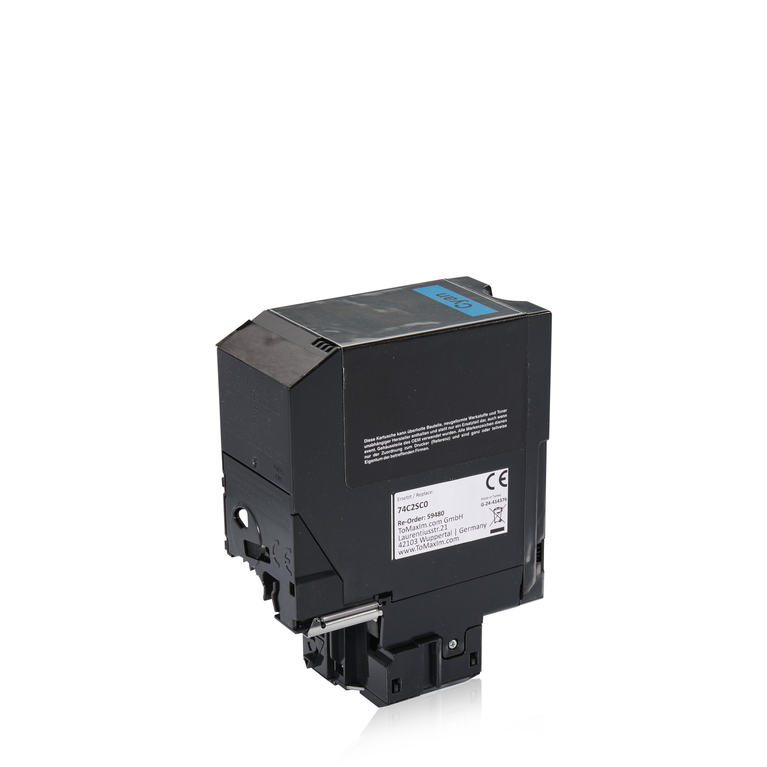 Kompatibel zu Lexmark 74C2SC0 Tonerkartusche, cyan