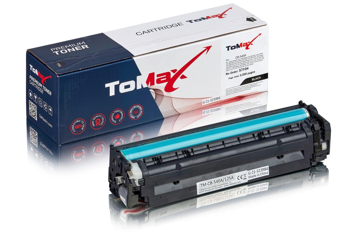 ToMax Premium ersetzt HP CB540A / 125A Toner, schwarz