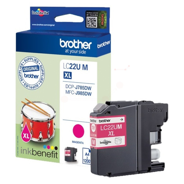 Original Brother LC22UMBP Tintenpatrone magenta