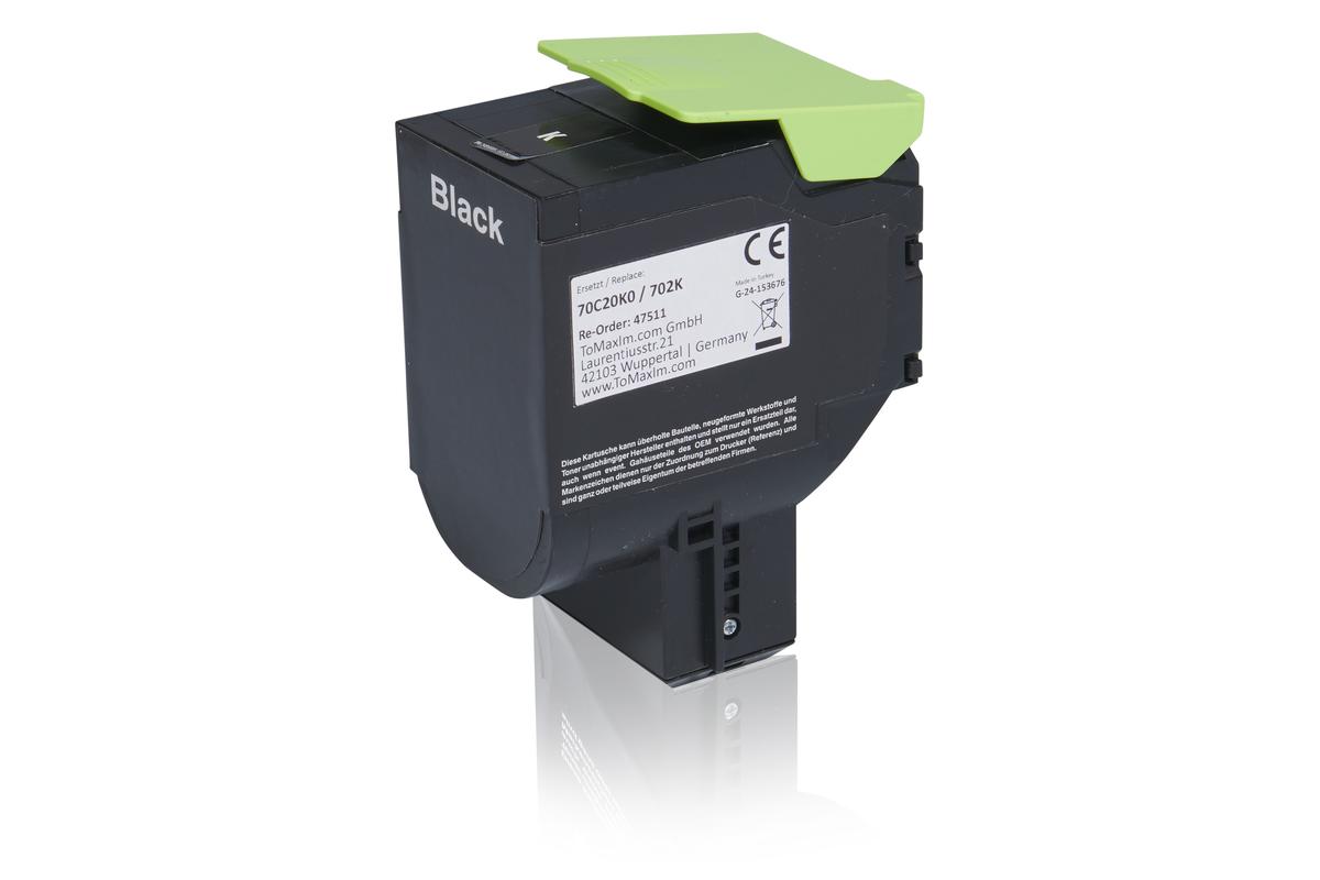 Kompatibel zu Lexmark 70C20K0 / 702K Tonerkartusche, schwarz