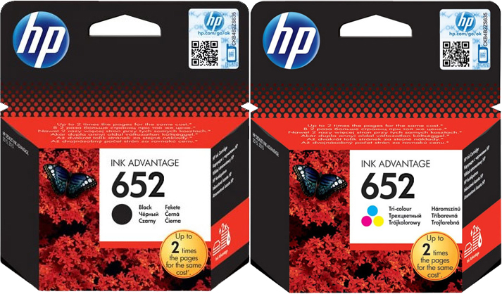 Original HP Patronen 652 F6V24AE F6V25AE Set