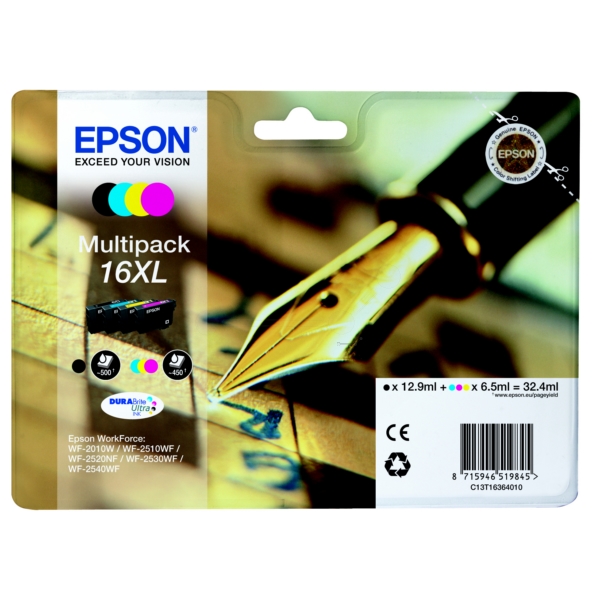 Original Epson C13T16364012 / 16XL Tintenpatrone Multipack