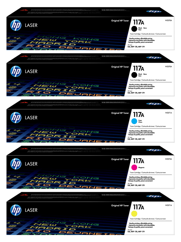 Original HP W2070A / 117A Toner Multipack