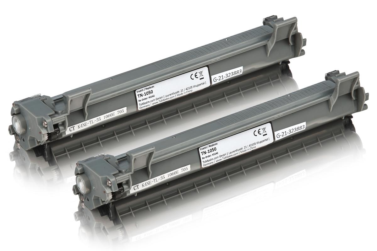 Sparset kompatibel zu Brother TN-1050 XL enthält 2x Tonerkartusche