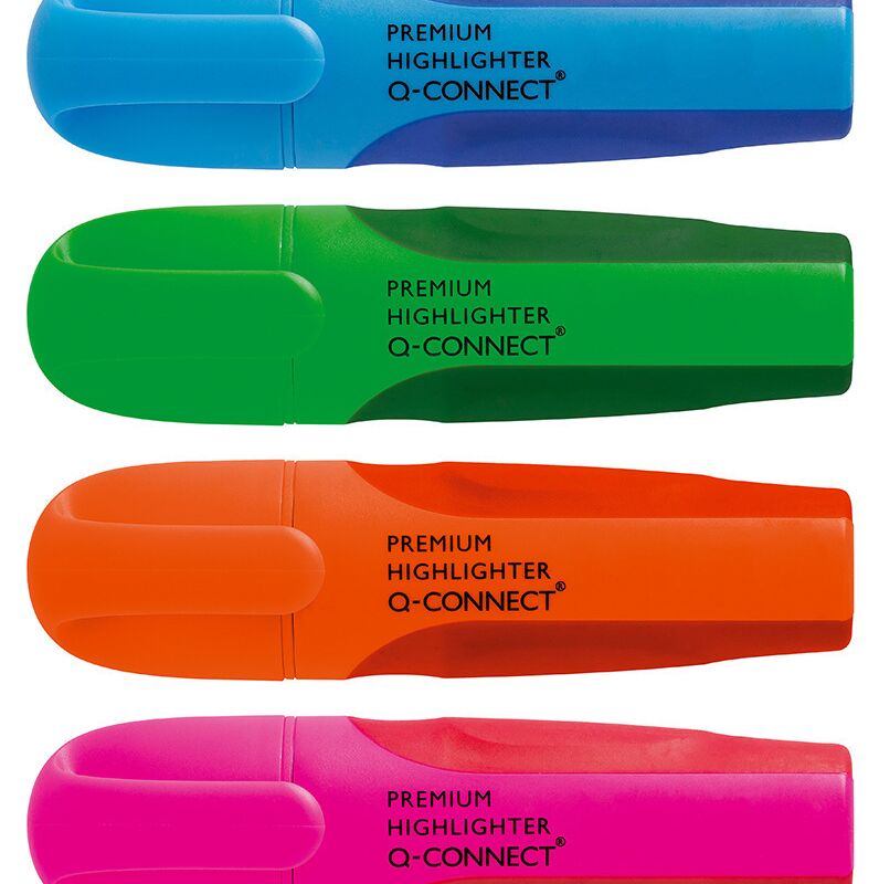 Q-CONNECT Textmarker Premium, 2-5mm, 6 Stück, sortiert