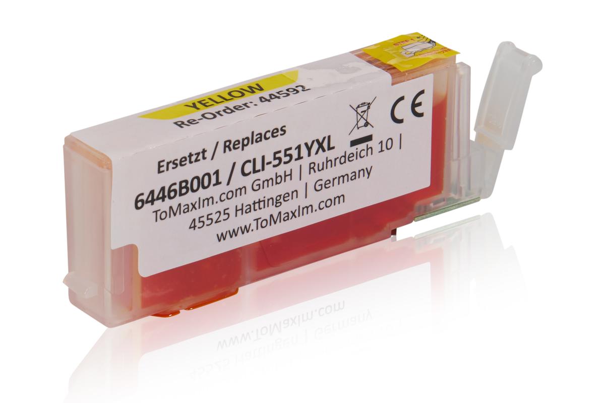 Kompatibel zu Canon 6446B001 / CLI-551YXL Tintenpatrone, gelb