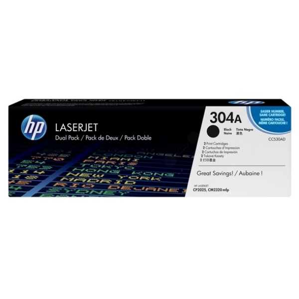 Original HP CC530AD / 304A Toner schwarz
