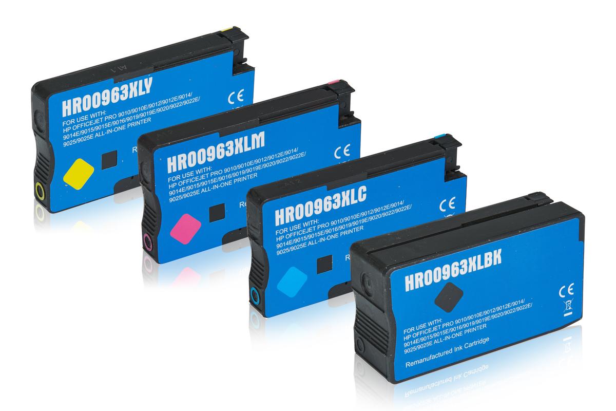 Multipack kompatibel zu HP 3JA30AE / 963XL enthält 4x Tintenpatrone