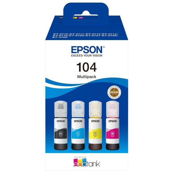 Original Epson C13T00P640 / 104 Tintenpatrone Multipack