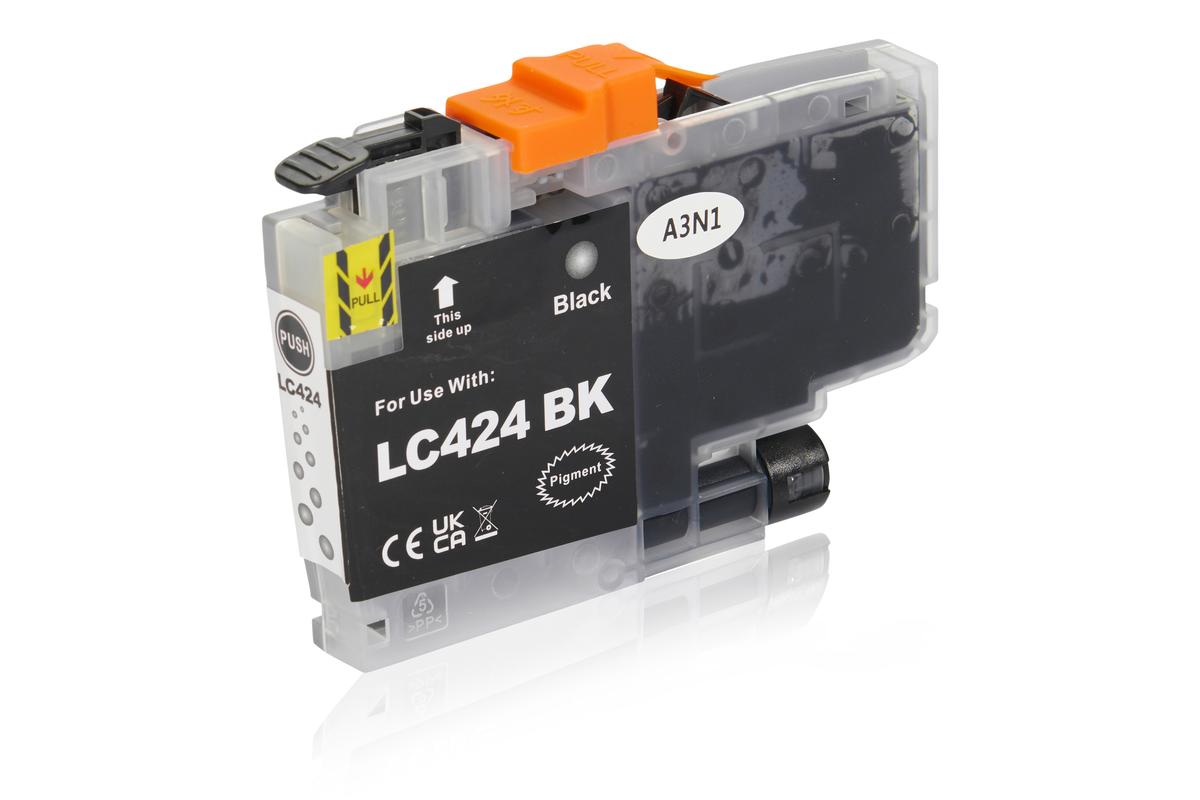 Kompatibel zu Brother LC-424BK Tintenpatrone, schwarz