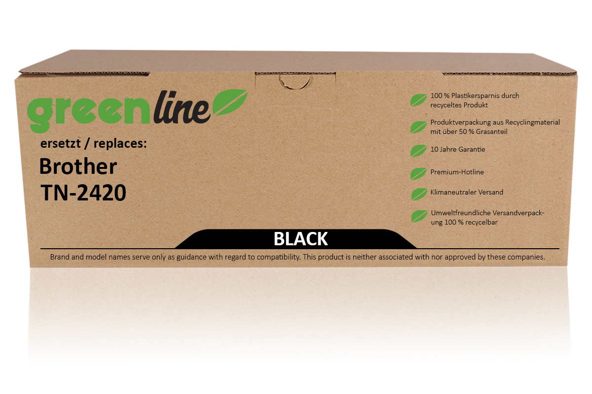 greenline ersetzt Brother TN-2420 XL Tonerkartusche, schwarz