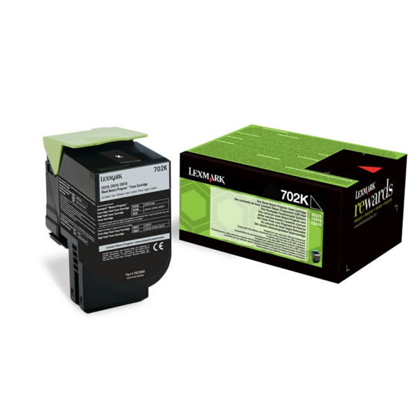 Original Lexmark 70C20K0 / 702K Toner schwarz